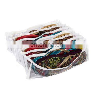 Multifunction Clear Socks Bra Underwear folding storage bag Bolsa de almacenamiento de ropa interior