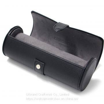 Urbrand Custom Handmade PU Leather 3-cylinder Watch Box High-end Jewelry Watches Receive Display Packaging Boxes photo-4