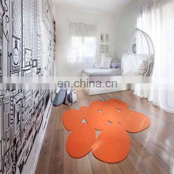 Rectangle Contemporary Geometric Felt Area Rug,floor Covering, Modern Design Felt Carpet photo-5