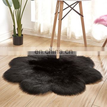 2020 New Pure White Sheepskin Plush Fur Rugs Faux Fur Carpet