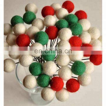 Christmas party decoration wool felt ball for Party