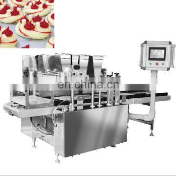 Полностью автоматическая трехцветная машина для изготовления печенья с большой емкостью, машина для формования печенья photo-3