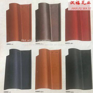 S Designed Glazed Ceramic Spanish Red Clay Roof Tiles Factory Direct Price