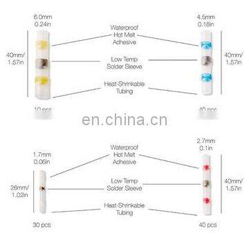 Hampool Wholesale 100pcs Waterproof Automobile Heat Shrink Butt Connectors Solder Seal photo-3