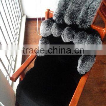 Customized size and color fox fur car seat covers for Russian style