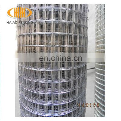 Cheap galvanized and PVC coated welded metal building wire mesh 19 gauge galvanized welded wire mesh