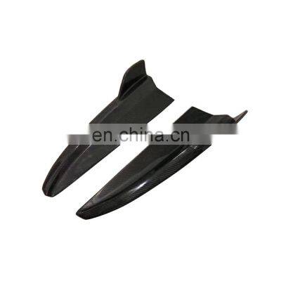 Carbon Fiber W205 C63 Rear Bumper Lip Splitters Aprons Flaps for Mercedes Benz C Class W205 C63 Sedan 2015-2019 photo-4