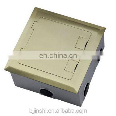 Power And Data Recessed Network Floor Socket , Electrical Outlets Floor Box