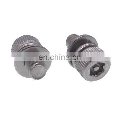 Black M5 Knurled Hex Socket Cap Sem/combination Screws photo-4