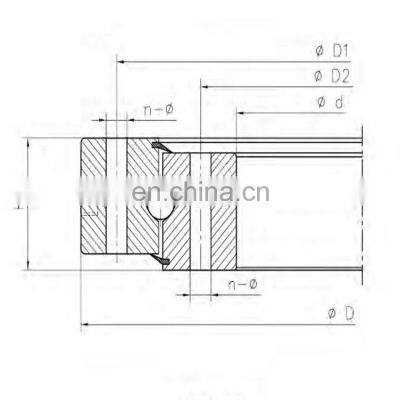 LYJW External Gear Single Row Ball Slewing Ring Bearing Automation Equipment