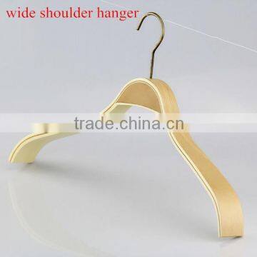 garment usage wooden material laminated hanger