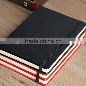 cheap hardcover book notebook with Elastic cord office book students book