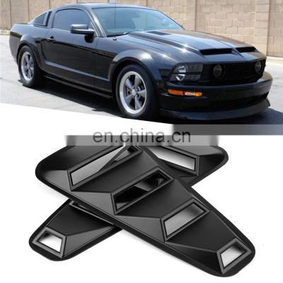 Factory selling Matt Black Side Shade Guard Window Scoop Louver Trim For Mustang 2005-2014