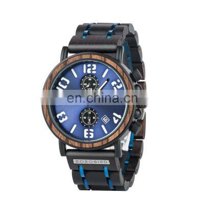 Custom Own Logo Supported Men Wood Watch Personalized Luxury Classic Retro Brand Watches with Luminous