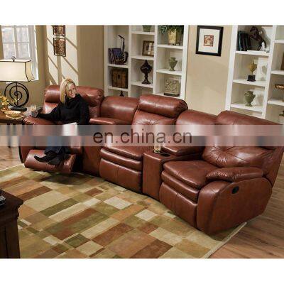 Comfortable Sectional Electric Recliner Movie Theater Leather Cinema Sofas For Home Living Room Furniture