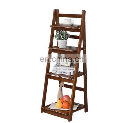 Modern home display rack wooden shelf flower stand