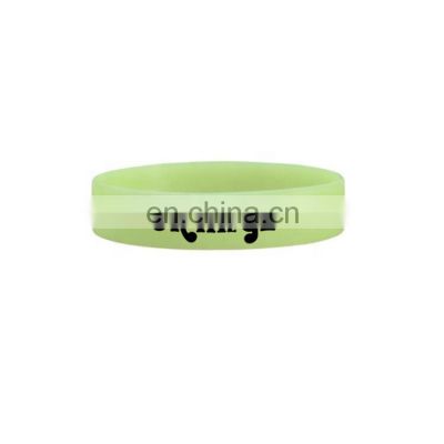 Custom Logo Clear UV Sensitive Silicone Wrostband