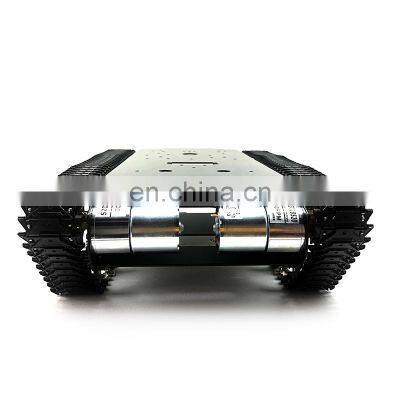 TS700 Tracked Robot Chassis Robot Tank Chassis Metal Robot Track With Motor Encoding Disk Without Controller photo-4