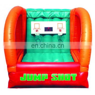 2021 Hot sport inflatable game inflatable basketball court hoop