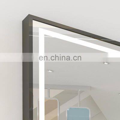 Modern CE/IP44/ROHS Certificate Golden Metal Frame Decorative Makeup Salon Wall Mirror photo-5