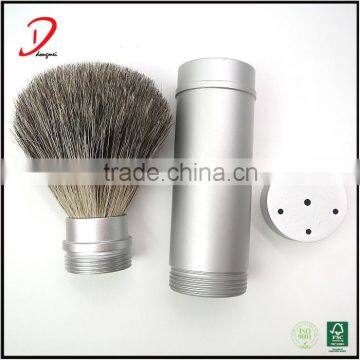 Wholesale Private Label Metal Handle Travel Shaving Brush photo-5
