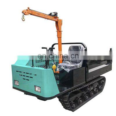 1.6TON 2T Micro mini crawler transporter mountain agricultural tiger dump mountain climbing walking tractor mountain climbing