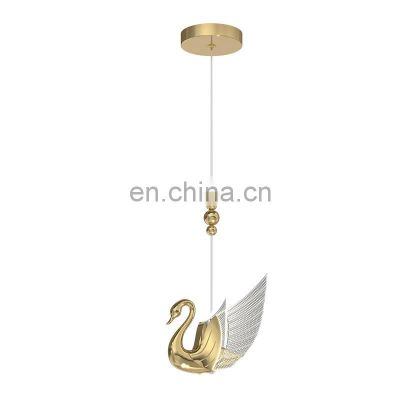 Swan LED Pendant Light Indoor Nordic Lighting For Home Living Room Decor Dining Tables Lights Bedside Bedroom Hanging Lamp