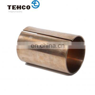 Manufacturer Customize Sleeve Copper Alloy Bushing Made of CuSn8P With Diamond Oil Socket for Agriculture and Forest Machine.