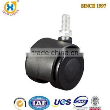 1.5-inch Twin Wheel Threaded Stem furniture leg casters