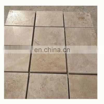 Good quality Antique surface  travertine stone tiles for garden paving