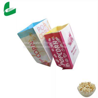 Heat Sealable Custom Microwaveable Popcorn Paper Bag