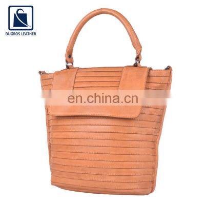 Factory Direct Selling Optimum Quality Luxury and Stylish Genuine Leather Handbag for Women at Reliable Market Price