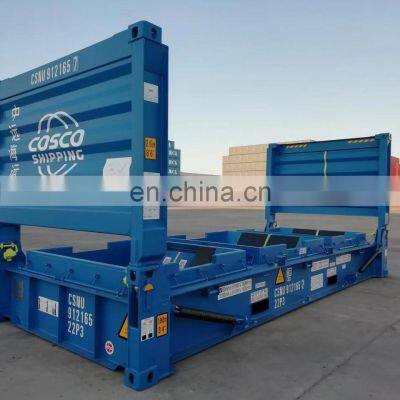 20ft flat rack shipping storage container factory direct made in China