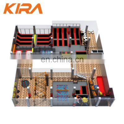 Commercial Kids Bungee Trampoline Park For Commercial Center