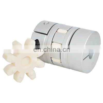 Aluminum Clamp Style Spider Flexible Shaft Coupling For Encoder