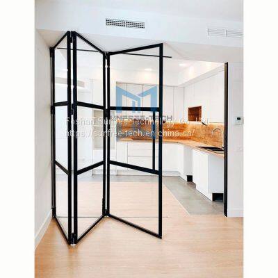 Bulk Bifold Doors Aluminium Folding Patio Exterior Aluminum bi Folding Glass Door Accordion Doors