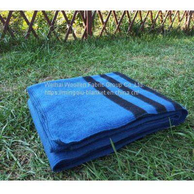 High Quality 30%wool/70%Polyester Blend Military Blanket/Army Blanket photo-3