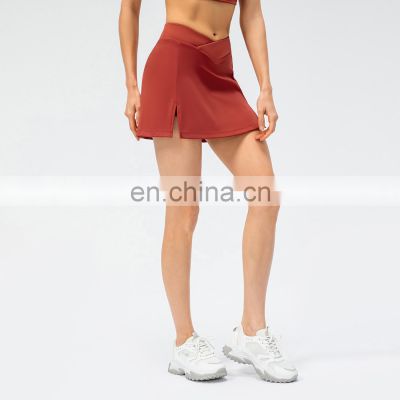 Outdoor Sports Pants Skirt Female Running Tennis Two Short Skirt Women Running Tennis Skirts With Pocket