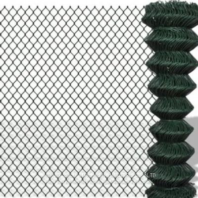 Chain link mesh fence Field Galvanized Chain Link Fence Diamond Outdoor Steel Wire Mesh Metal Fencing