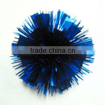 High Quality Funny PET Iridescent Christmas Curly Bow/ Polyeaster Fancy Ribbon Flower photo-5