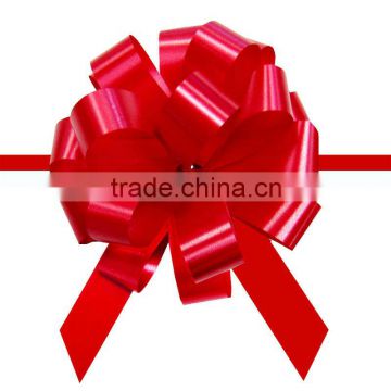 Red Satin Hongkong Pull Bow,Gaint Metallic Decoration Ribbon,Celebration Wedding Ribbon Bow,well use on any possible occassion