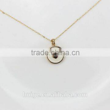 Fashion Jewellery Hot Sales Gold Plated Yiwu Brass Chain Pendant Necklace photo-2