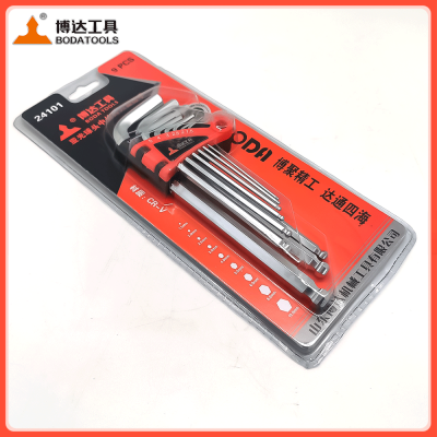 Industrial-grade Ball-head Hexagonal Wrench Set Extended and Medium-length Hexagonal Screw Wrench for Wholesale photo-2