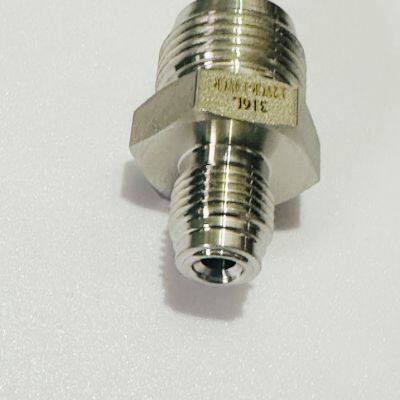 Traceable VCR Male to Male NPT Adapter 316L SS With Mill Test Report