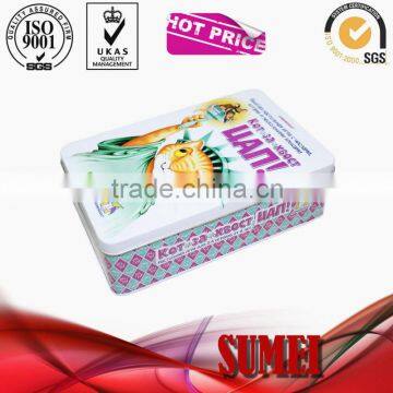 custom square metal tin packing