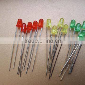 3mm green round led diode