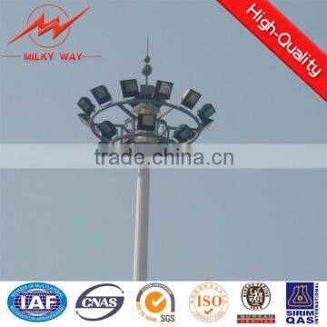 High Mast Pole For Stadium, Square lighting with Galvanization and Powder Coated