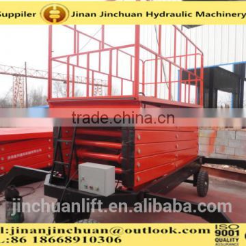 1.35~14m, 0.5 ton electric hydraulic lift /mobile lifting platform /vertical platform lift