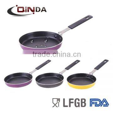 Aluminum non-stick mini electric frying pan,s/s handle QD-F016