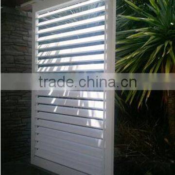 white painted aluminium profile blades for ventilation shutters